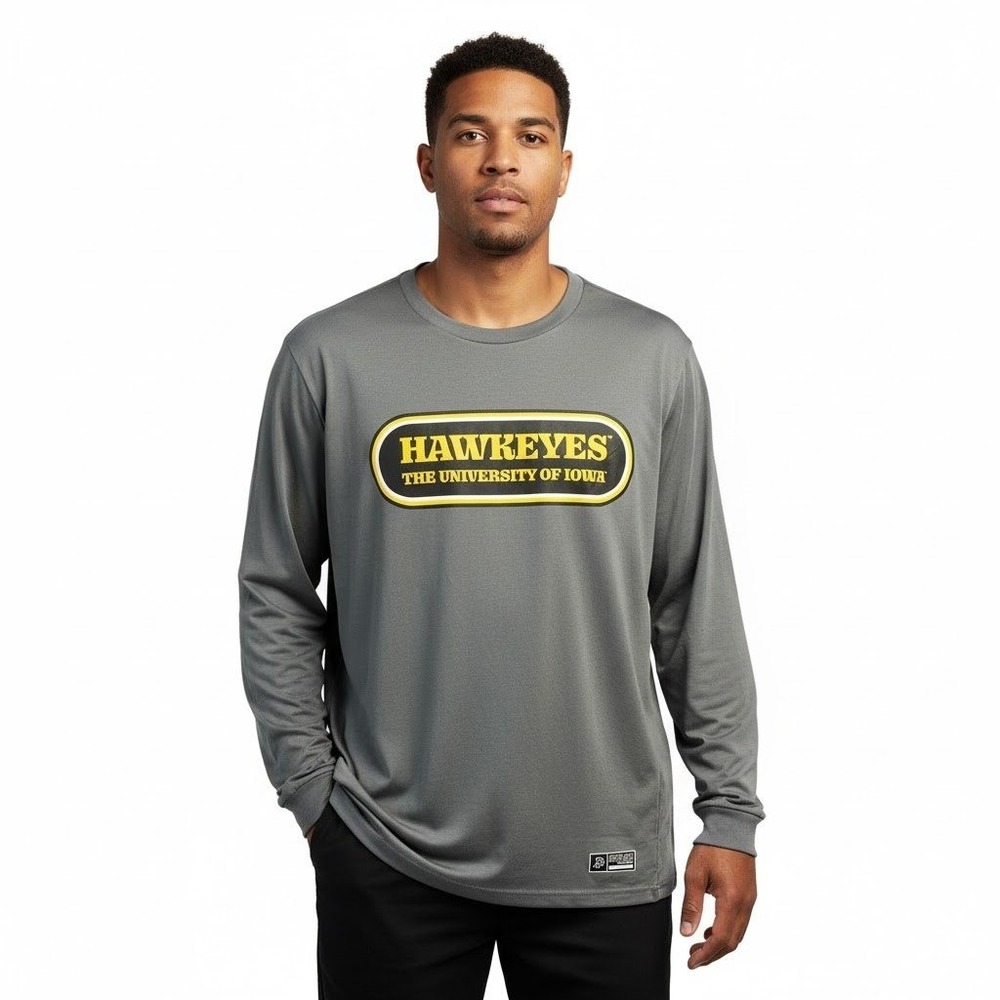 Sideline‎ By Authentic Brand Shirt 2XL Dark Grey Pullover Hawkeyes Iowa Fanwear